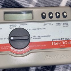 Rain Bird Sprinkler System ISA 304 Timer 