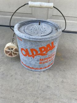 Vintage Antique Fishing Bait Bucket And Lots Of Old Fishing Fly's With  Holder for Sale in Lake Elsinore, CA - OfferUp