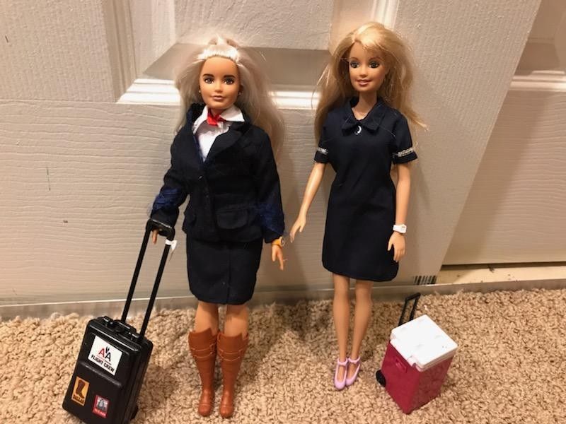 Barbie Pilot and Flight Attendant set
