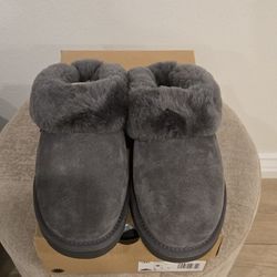 Brand New Gray Ugg Cluggette Women's Slippers Size 8