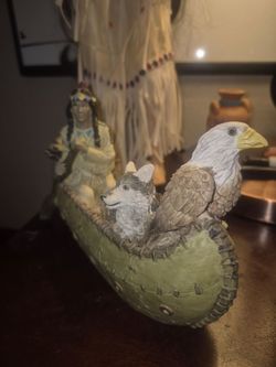 Native American resin figurine