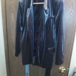 Silver Velvet Jacket Lush Brand Size S