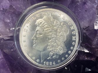 1884-CC Morgan Silver Dollar UNC