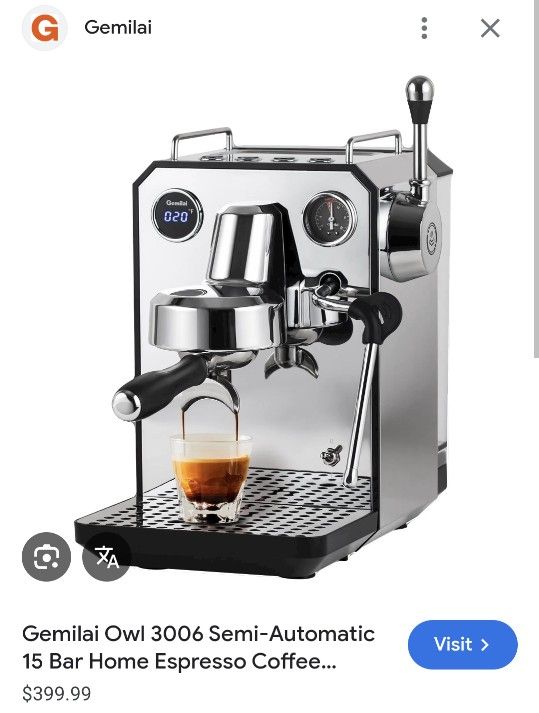 Gemilai G3006 Owl Espresso Machine