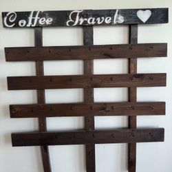 Handmade Coffee Mugs Holder 40-cups