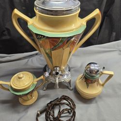 Royal Rochester 1920's Coffee Pot Sugar Bowl Creamer