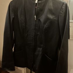 leatger jacket like new 