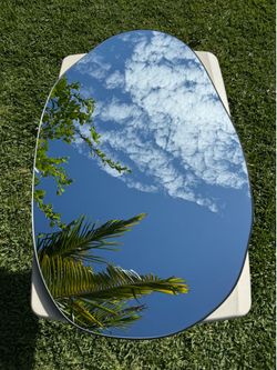 33” Asymmetrical Irregular Mirror Bathroom Vanity Mirror Home Decor