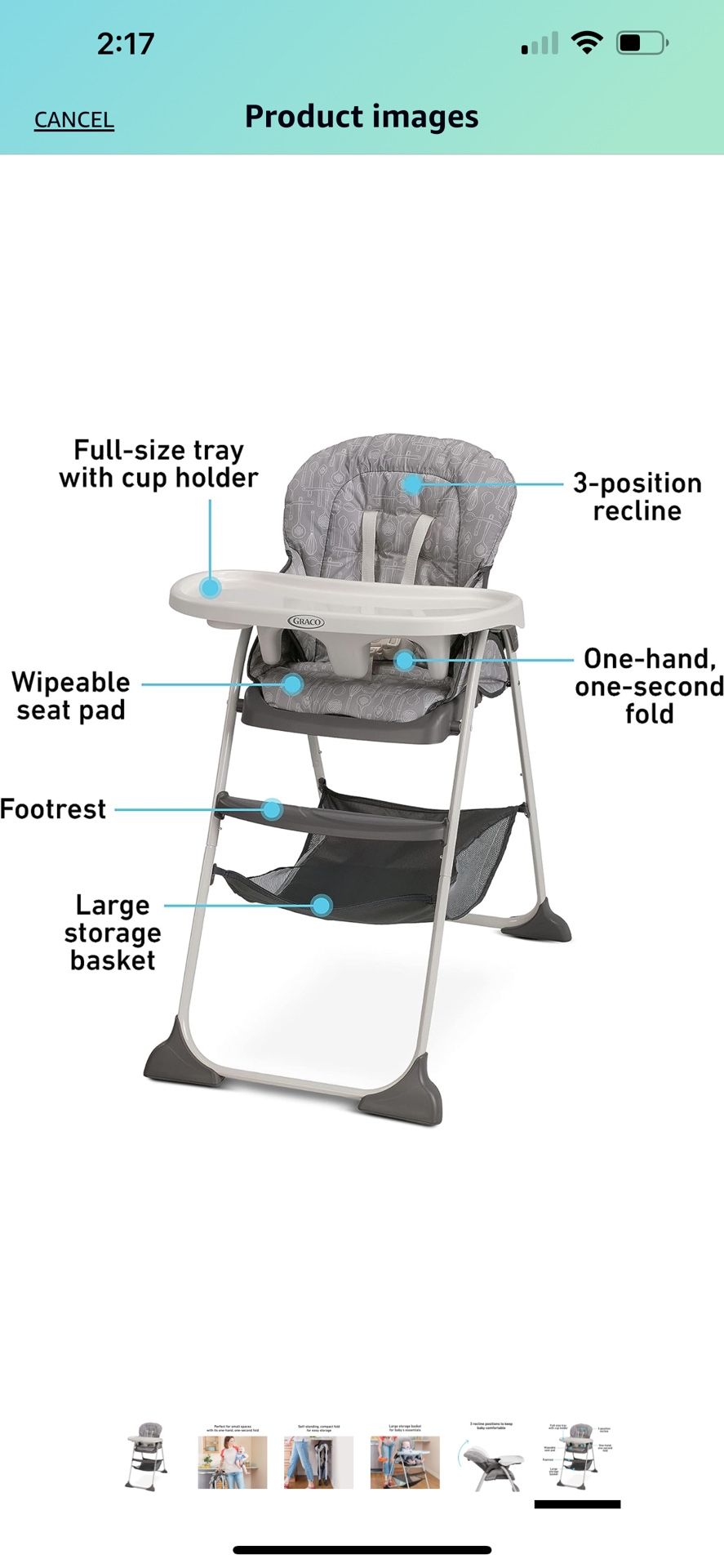 Highchair -   Brand New In Box