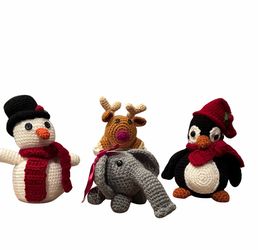 Handmade Crochet Amigurumi Plush Set of 4