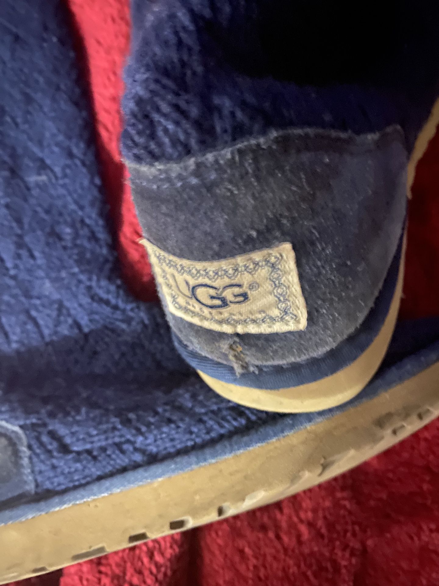 Ladies UGG Boots Australia Size 7 Blue Knit
