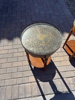 Matching Coffee Tables, Very Graphic Designs Very Good Condition Matching Pair
