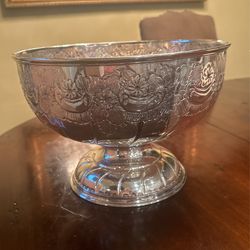 Silver Antique Punch Bowl