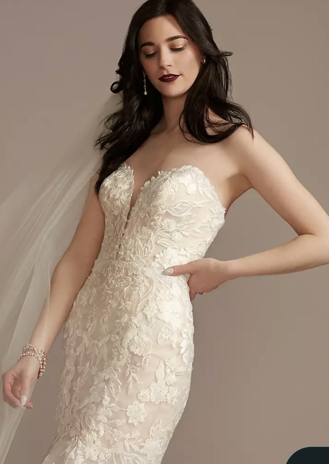 Mermaid Wedding Dress - Oleg Cassini