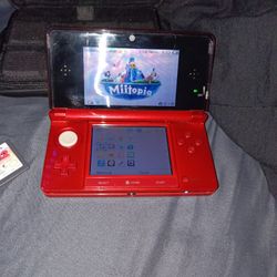 Nintendo 3DS Red w/ 9 Games