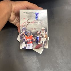 2024 TOPPS SIGNATURE CLASS FOOTBALL HOBBY BOX (5 AUTOS) Sealed 