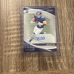 2025 Panini Absolute Football Cam Skattebo rookie autograph card