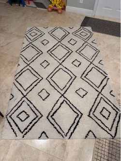 nuLOOM Manali 5 x 8 (ft) Tufted Polyester Ivory Rectangular Rug