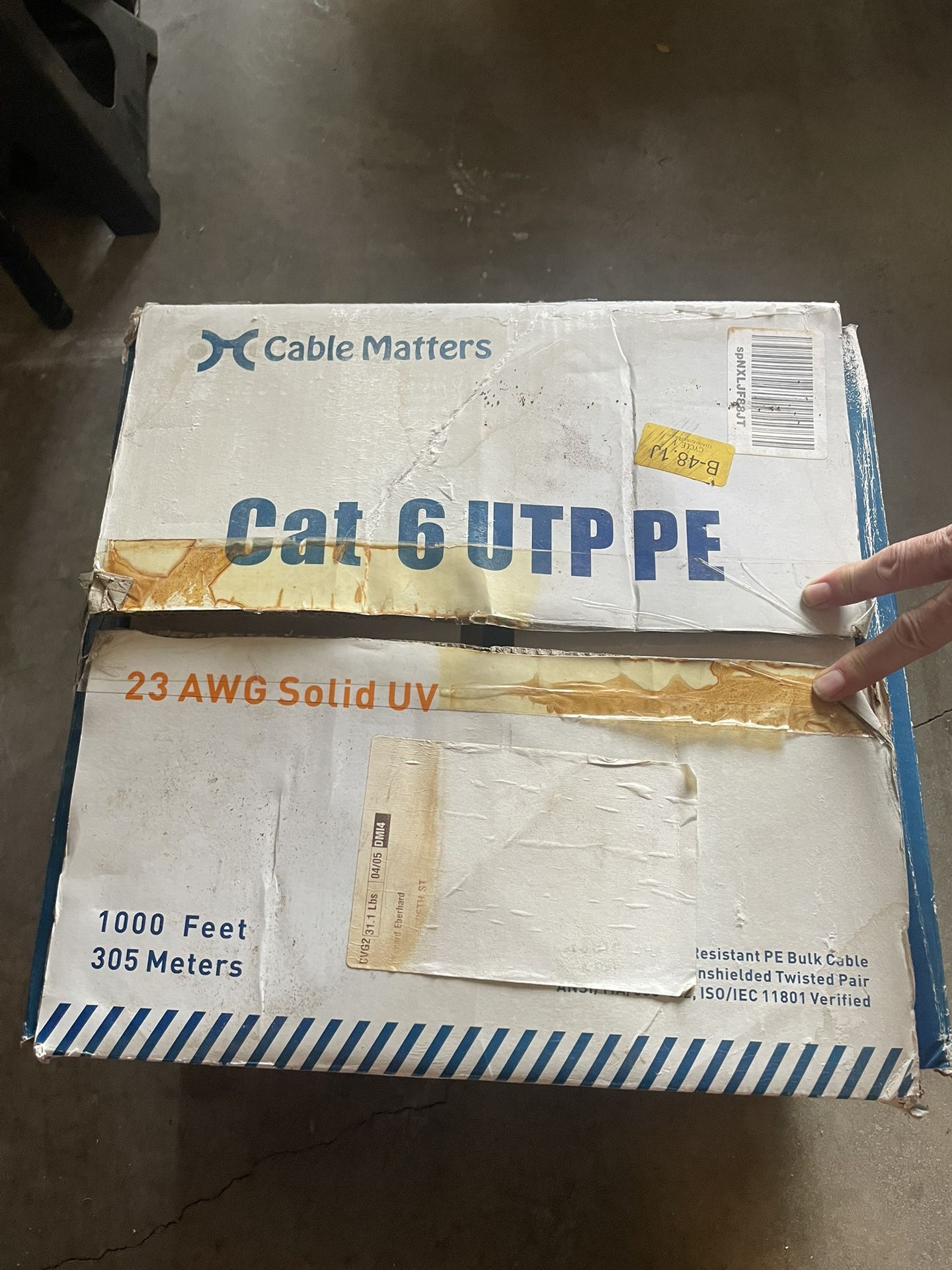 900’ Cat 6 LAN cable