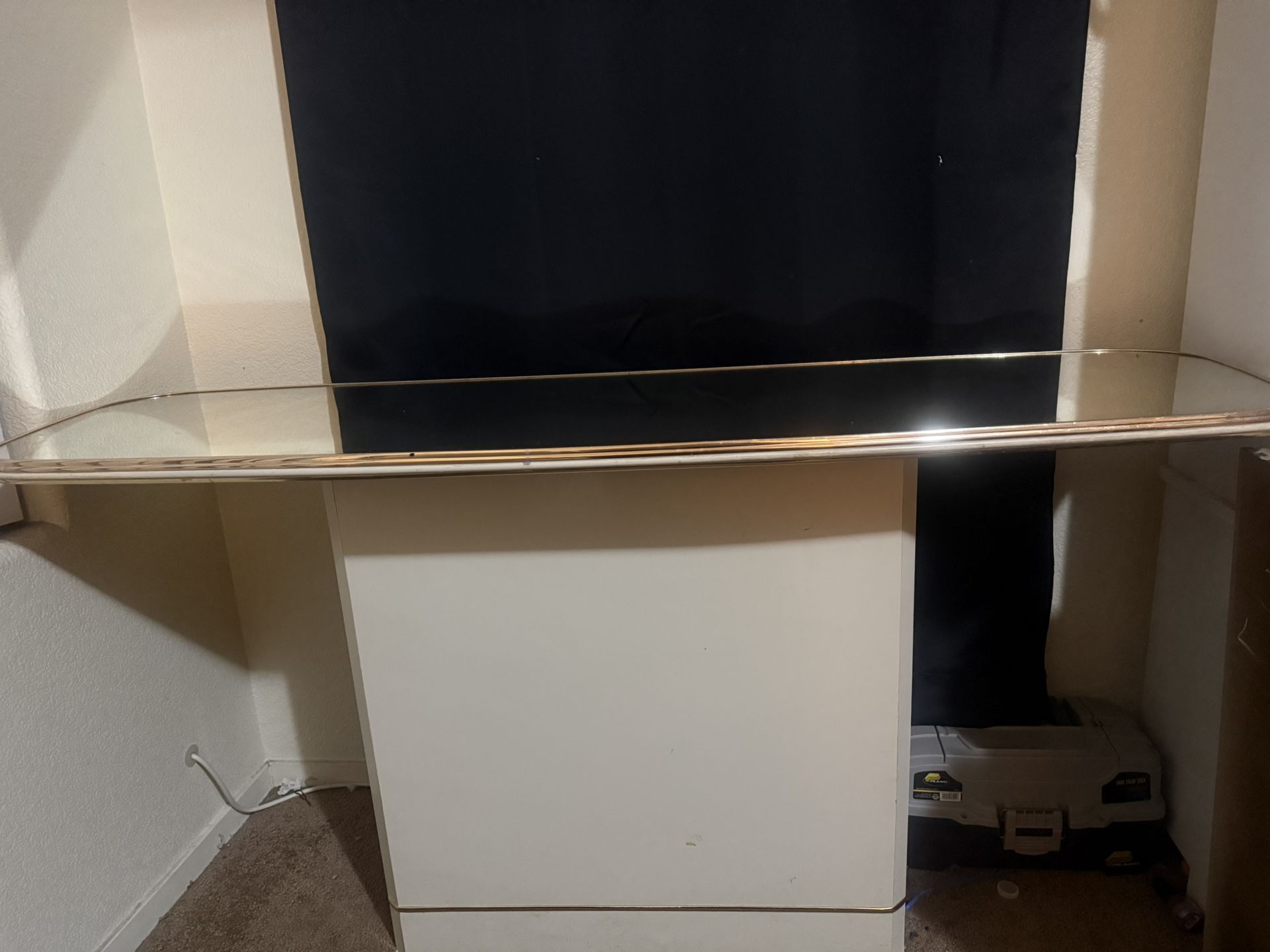 Mirrored Top Desk