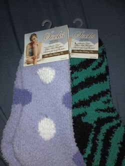 Socks Blue Blk And Purple Dot 