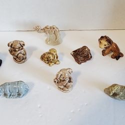 Vintage Wade Glass Figures Lot