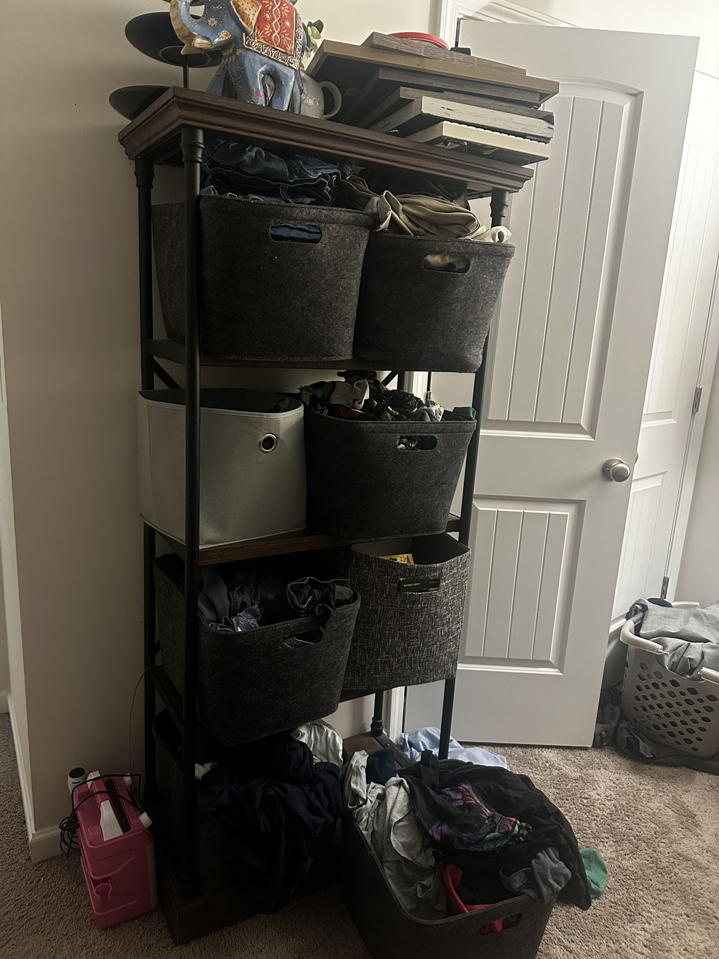 TWO Industrial style Bookshelves 