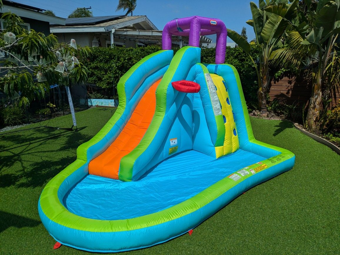 Little Tikes Slam 'n Curve Slide Infaltable Outdoors Kiddie Pool