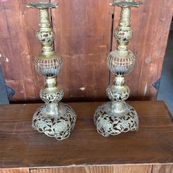 Brass Candle Holders 