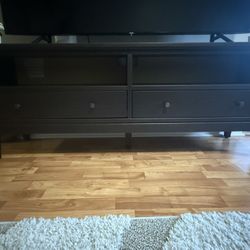 Dark Wood TV Stand