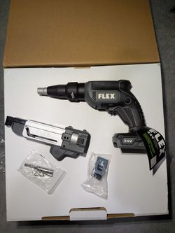 Flex 24 V Cordless Drywall Screw Gun With Magazine 