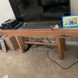 PICK UP WINTER GARDEN FL Handcrafted, Solid Wood,stainless Steel Too, Table Can Be Used For Console Or Tv Etc 