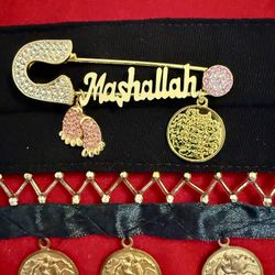 Arabic & Turkish Mashalla Baby Pin. 