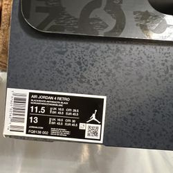 Air Jordan Retro 4 ‘FEAR’ 2024