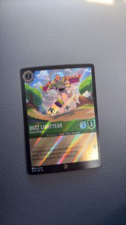Amc Buzz Lightyear ranger 57/p3 Lorcana card Toy Story 5 promo foil