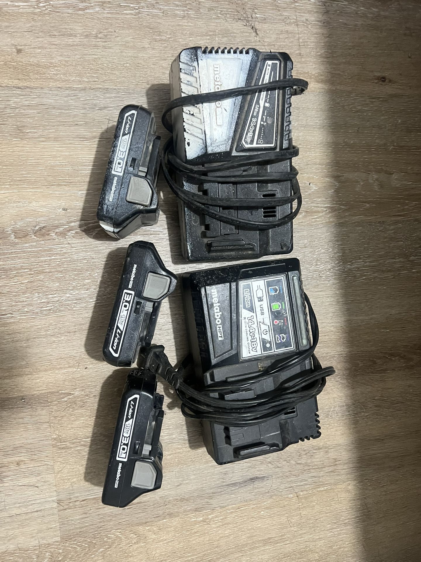 Metabo Batteries 2 Chargers