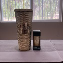 Gold Studded Venti Starbucks 