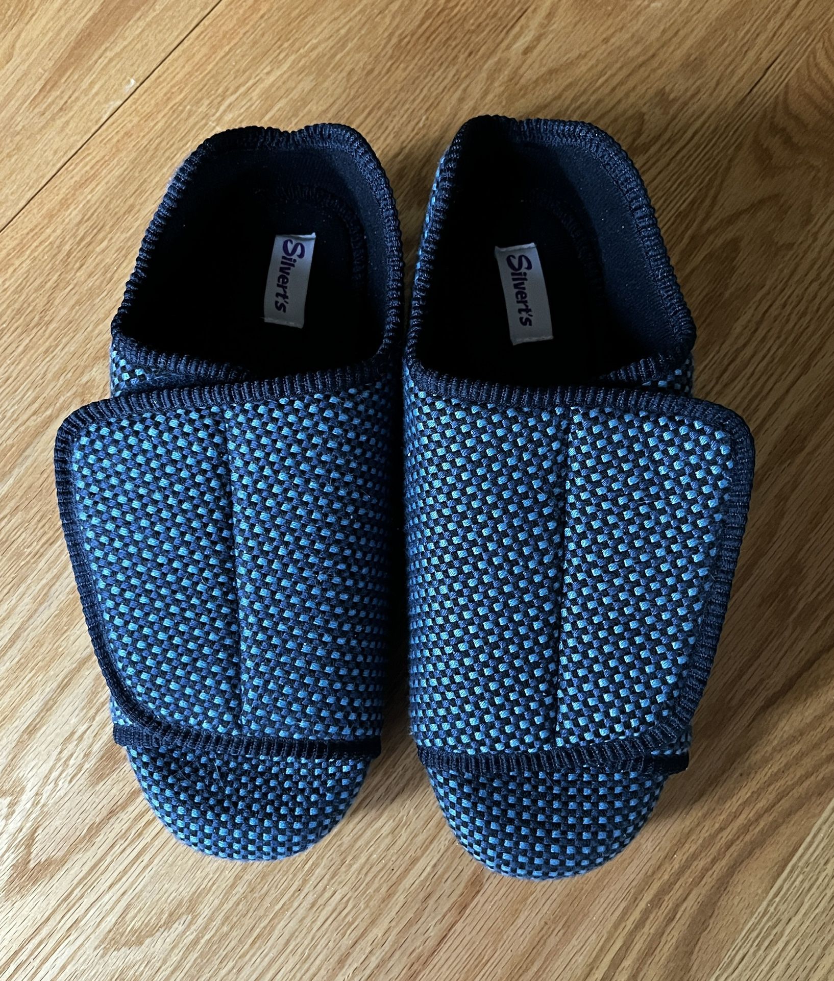 Silverts Extra-Wide Non-Slip Slippers with adjustable closures for Edema and Diabetic Swelling