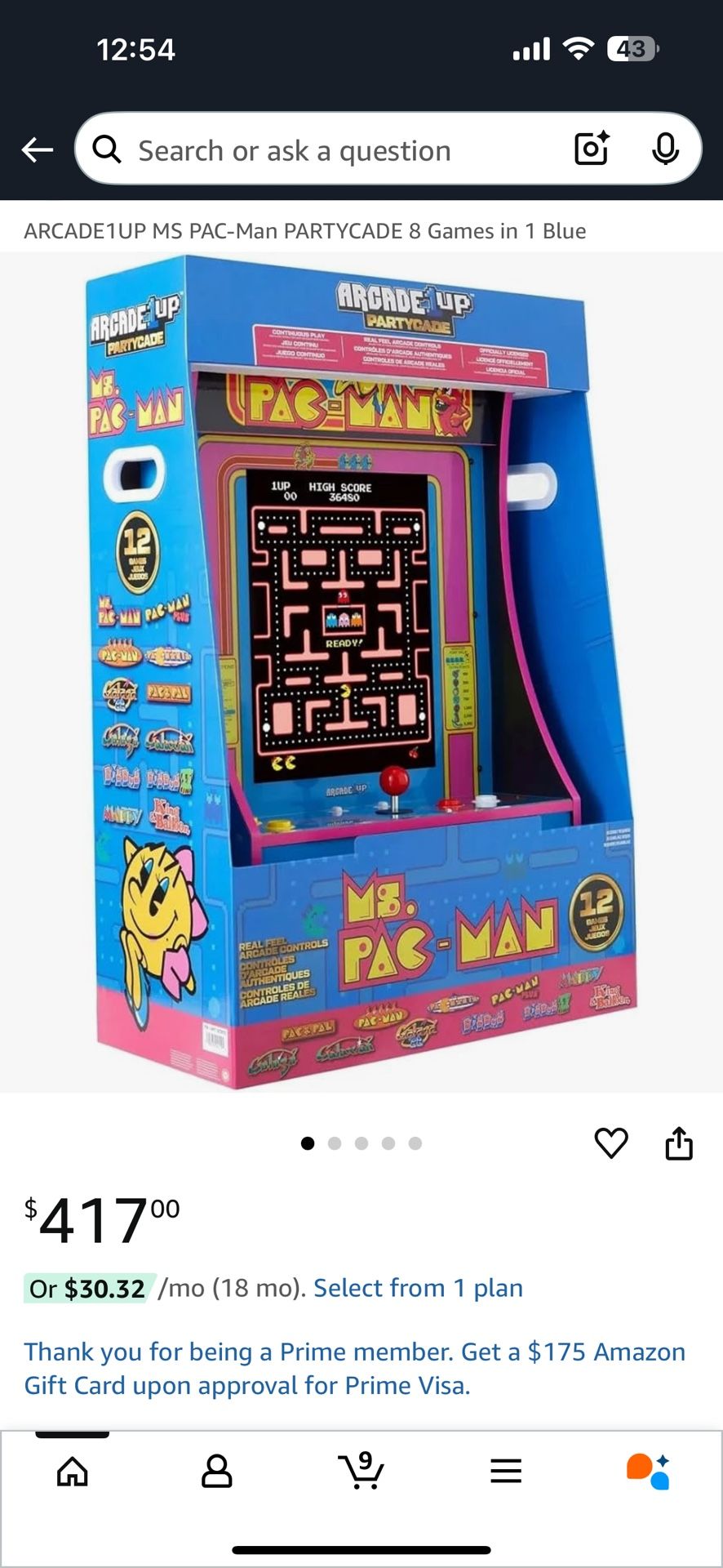 Brand New Ms. PAC MAN
