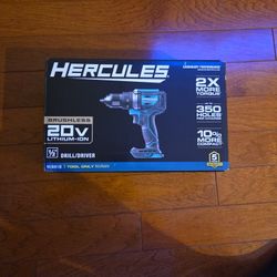 HERCULES 20V Brushless Cordless Drill Driver - Tool Only