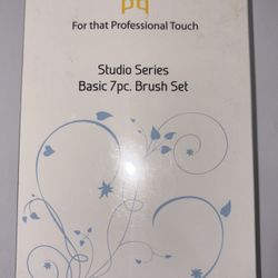 Bdellium Tools Studio Series Basic 7pc Brush Set - New with Pouch - Pro Makeup Brushes
