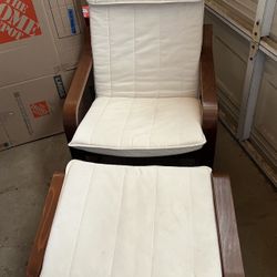 Ikea Chair & Ottoman 