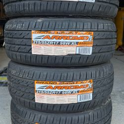 (4) - 215/55/17 Arroyo Grand Sport A/S Tires