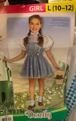Dorothy Oz girl costume size 10/12.