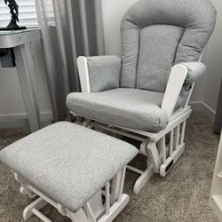 Glider Rocker and Ottoman Set