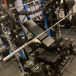 Rogue Fitness Brand Rogue Ohio Bar Stainless Steel Shaft With Chrome Sleeves 45 Lb 20KG 28.5mm Barbell 