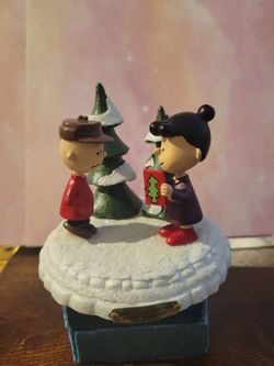 Peanuts Hawthorne Village Very Merry Christmas Collection "I did not Send you a ChristmasCard" Xmas