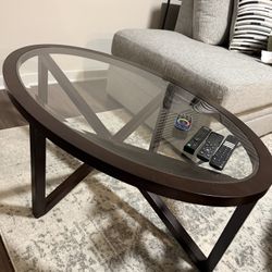 Glass Coffee Table And Side Tables 