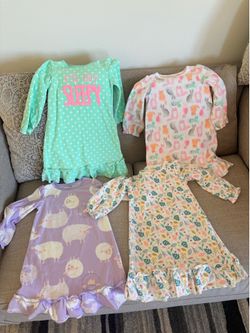 Simple Joys by Carter's 4-Pack Fleece Nightgowns (Size: 2-3)