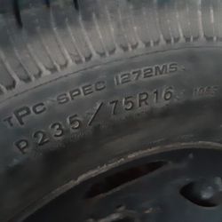 235/75/16 Tire and Steel Wheel